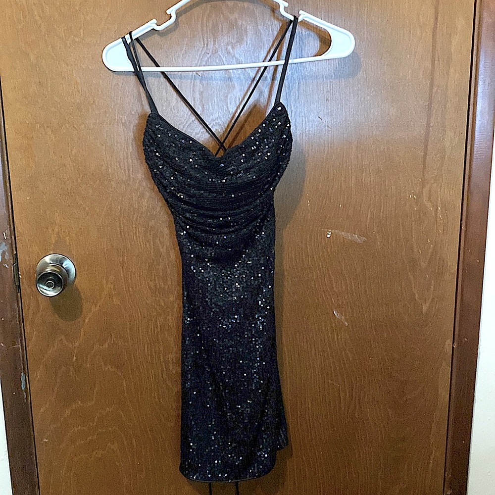Black dance dress